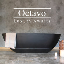 Load image into Gallery viewer, Two Tone Stone Octavo Freestanding Bath
