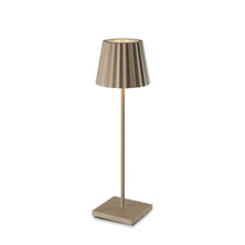 Load image into Gallery viewer, Spazio Plissè Rechargeable LED Table Lamp 2.2W 188lm 2700-3000k
