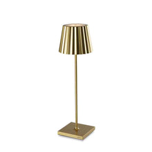 Load image into Gallery viewer, Spazio Plissè Rechargeable LED Table Lamp 2.2W 188lm 2700-3000k
