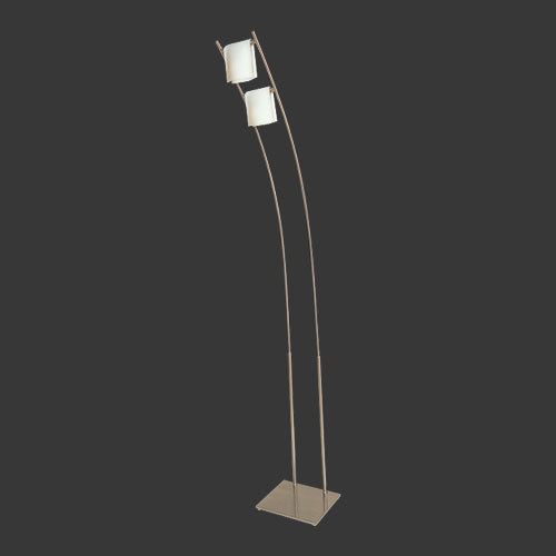 K. Light Folded Glass Floor Lamp - Opal