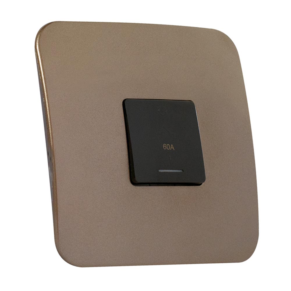 VETi 1 Stove Isolator Switch with Indicator 3P 60A 4 x 4 - Black Module