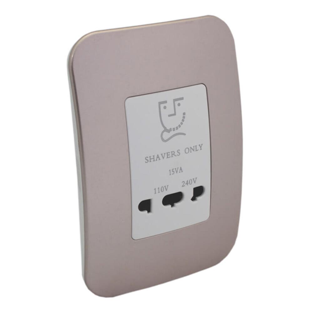 VETi 1 Shaver Socket 4 x 2 - White Module