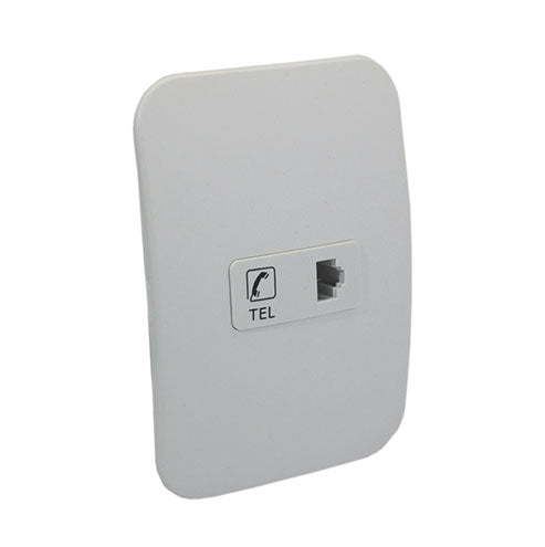 VETi 1 Telephone Socket 4 x 2 - White Module