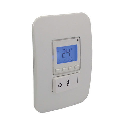 VETi <i>1</i> Programmable Thermostat with Isolator Switch 4 x 2 - White Modules