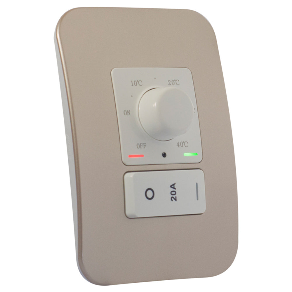 VETi 1 Rotary Thermostat with Isolator Switch 4 x 2 - White Modules