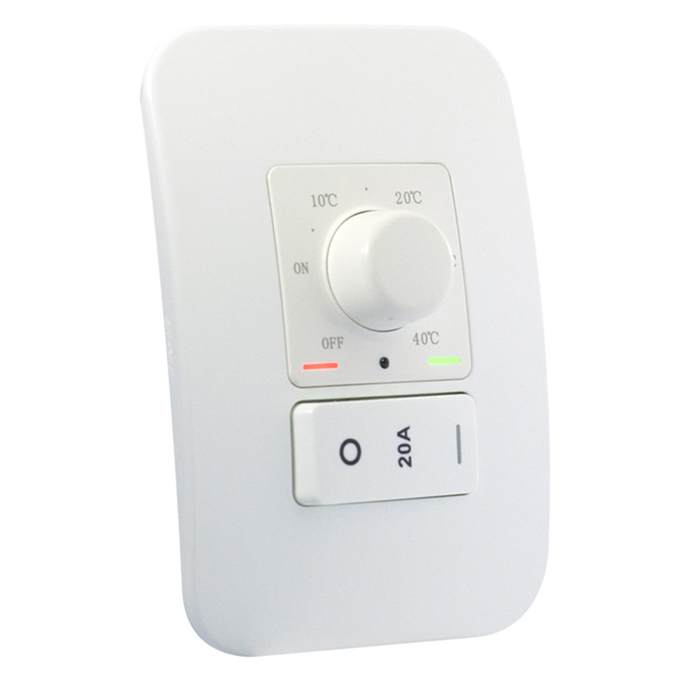 VETi 1 Rotary Thermostat with Isolator Switch 4 x 2 - White Modules