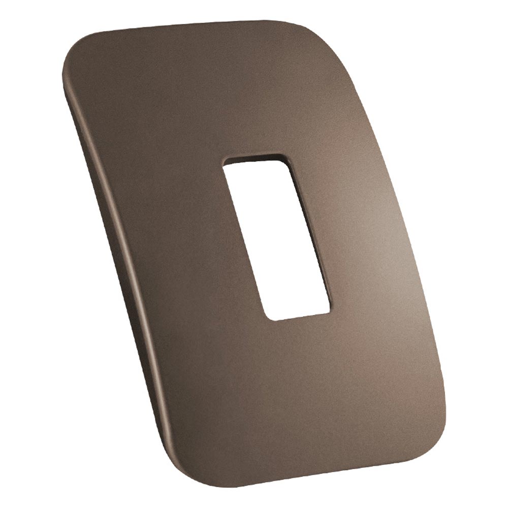 VETi 1 1 Vertical Module Cover Plate 4 x 2 - Black Trim