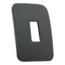 Load image into Gallery viewer, VETi &lt;i&gt;1&lt;/i&gt; 1 Vertical Module Cover Plate 4 x 2 - Black Trim
