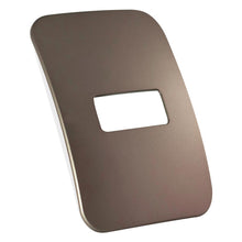 Load image into Gallery viewer, VETi &lt;i&gt;1&lt;/i&gt; 1 Horizontal Module Cover Plate 4 x 2 - Black Trim
