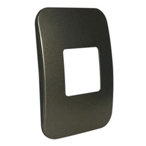 VETi 1 Wide Module Cover Plate 4 x 2 - Black Trim
