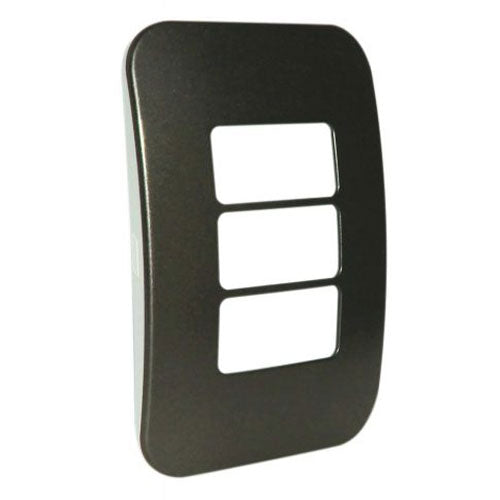 VETi 1 3 Horizontal Module Cover Plate 4 x 2 - Black Trim