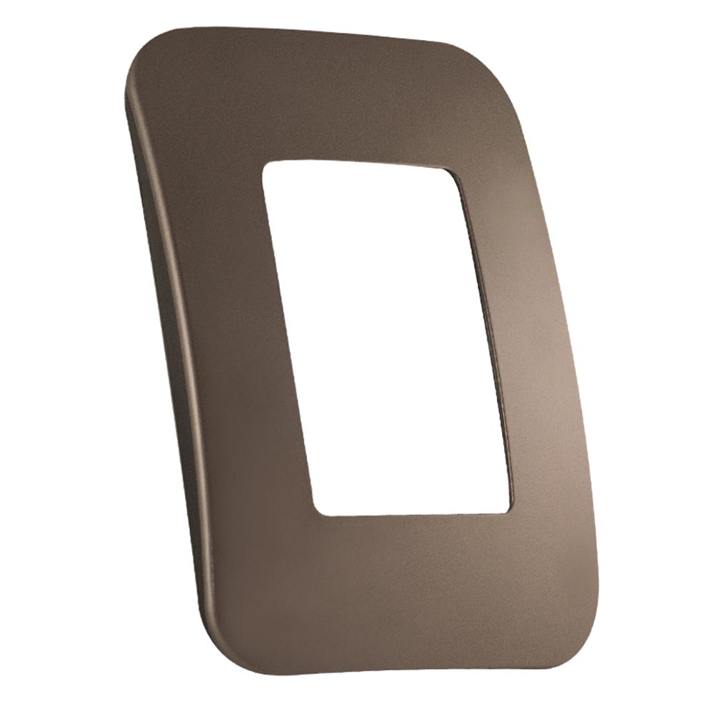 VETi 1 Shaver Socket Cover Plate 4 x 2 - Black Trim