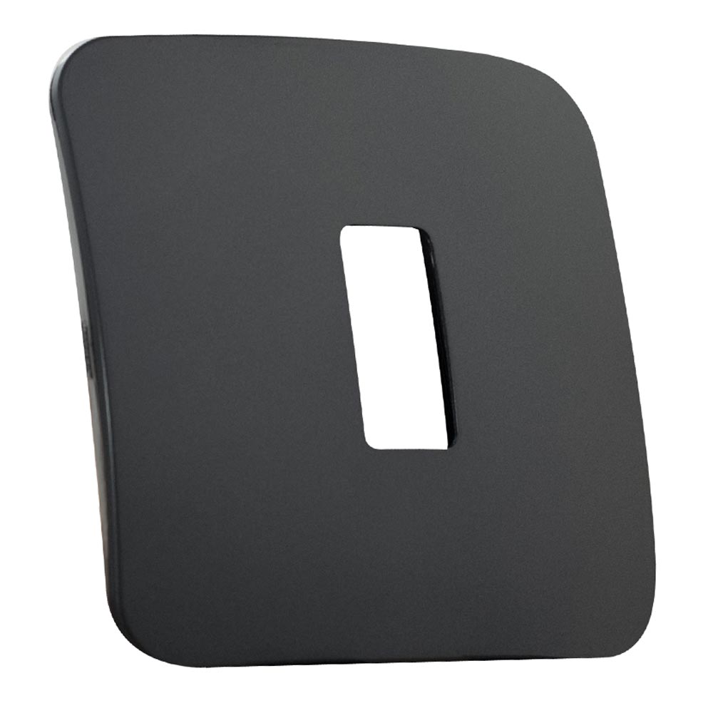 VETi 1 1 Module Cover Plate 4 x 4 - Black Trim
