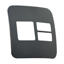 Load image into Gallery viewer, VETi 1 2 Horizontal &amp; 1 Wide Module Cover Plate 4 x 4 - Black Trim
