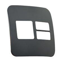 Load image into Gallery viewer, VETi &lt;i&gt;1&lt;/i&gt; 2 Horizontal &amp; 1 Wide Module Cover Plate 4 x 4 - Black Trim
