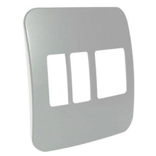 Load image into Gallery viewer, VETi 1 2 Vertical &amp; 2 Wide Module Cover Plate 4 x 4 - Black Trim
