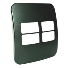 Load image into Gallery viewer, VETi &lt;i&gt;1&lt;/i&gt; 4 Horizontal Module Cover Plate 4 x 4 - Black Trim
