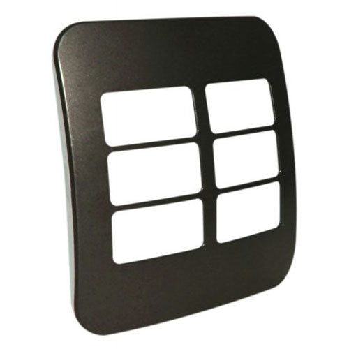 VETi 1 6 Horizontal Module Cover Plate 4 x 4 - Black Trim
