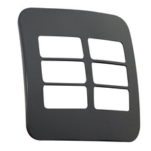 Load image into Gallery viewer, VETi 1 6 Horizontal Module Cover Plate 4 x 4 - Black Trim
