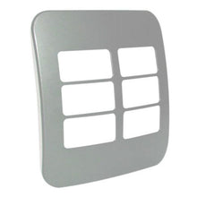 Load image into Gallery viewer, VETi 1 6 Horizontal Module Cover Plate 4 x 4 - Black Trim
