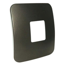 Load image into Gallery viewer, VETi &lt;i&gt;1&lt;/i&gt; Wide Module Cover Plate 4 x 4 - Black Trim
