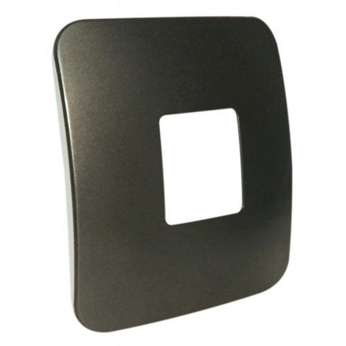 VETi 1 Wide Module Cover Plate 4 x 4 - Black Trim