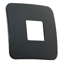 Load image into Gallery viewer, VETi 1 Wide Module Cover Plate 4 x 4 - Black Trim
