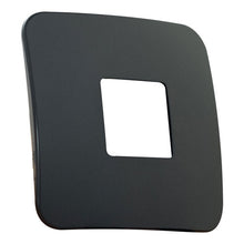 Load image into Gallery viewer, VETi &lt;i&gt;1&lt;/i&gt; Wide Module Cover Plate 4 x 4 - Black Trim
