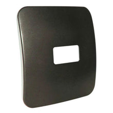 Load image into Gallery viewer, VETi &lt;i&gt;1&lt;/i&gt; 1 Horizontal Module Cover Plate 4 x 4 - Black Trim
