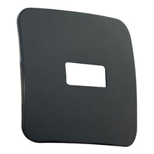 Load image into Gallery viewer, VETi &lt;i&gt;1&lt;/i&gt; 1 Horizontal Module Cover Plate 4 x 4 - Black Trim

