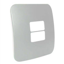 Load image into Gallery viewer, VETi 1 2 Horizontal Module Cover Plate 4 x 4 - Black Trim
