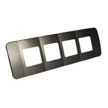 Load image into Gallery viewer, VETi 1 Omni Cluster 4 Wide Moduel Cover Plate - Black Trim
