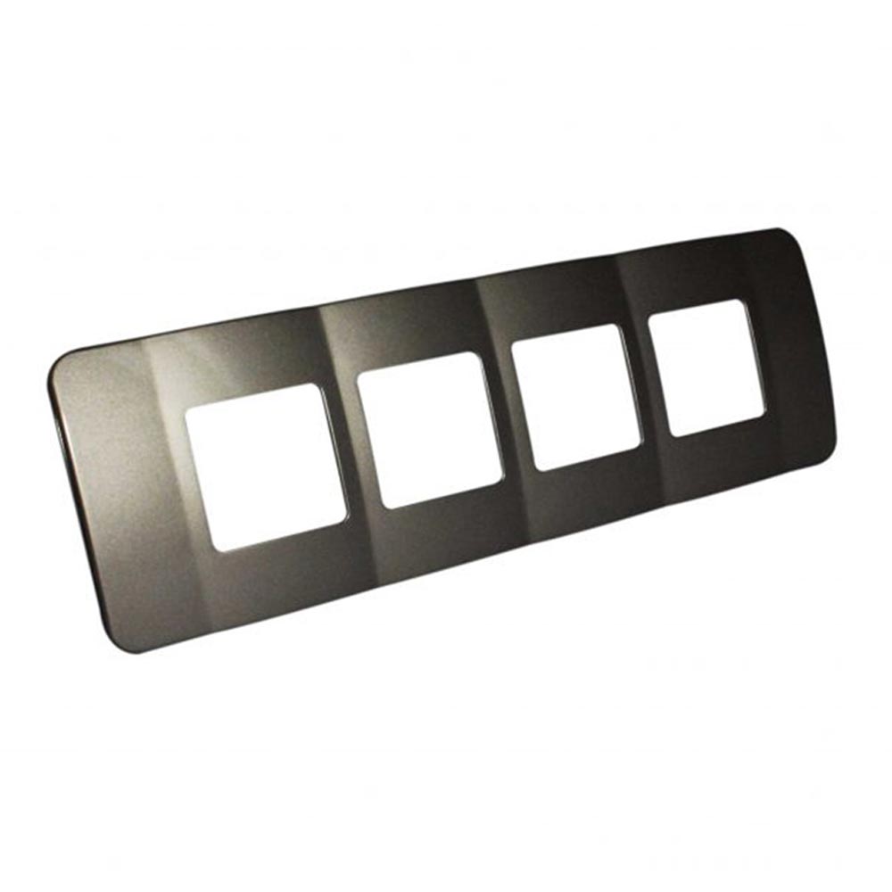 VETi 1 Omni Cluster 4 Wide Moduel Cover Plate - Black Trim