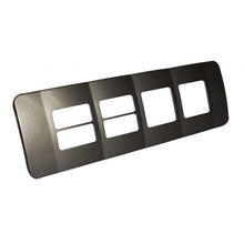 Load image into Gallery viewer, VETi 1 Omni Cluster 4 Horizontal &amp; 2 Wide Module Cover Plate - Black Trim
