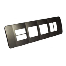 Load image into Gallery viewer, VETi 1 Omni Cluster 2 Vertical 2 Horizontal &amp; 2 Wide Module Cover Plate - Black Trim
