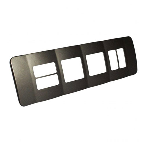 VETi 1 Omni Cluster 2 Vertical 2 Horizontal & 2 Wide Module Cover Plate - Black Trim