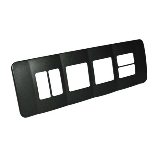 VETi 1 Omni Cluster 2 Vertical 2 Horizontal & 2 Wide Module Cover Plate - Black Trim