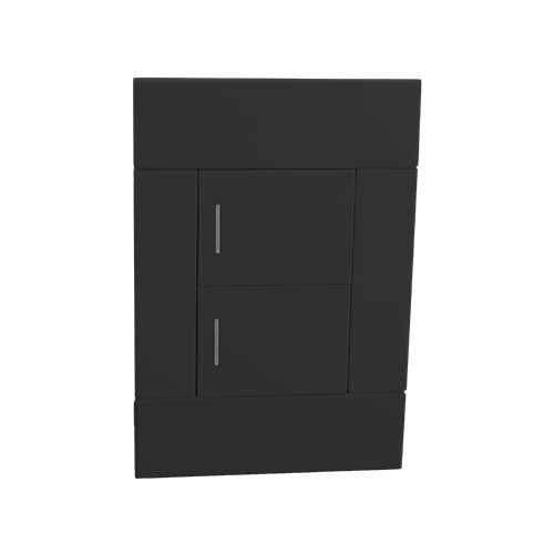 VETi 2 2 Lever 1-Way Light Switch - Charcoal