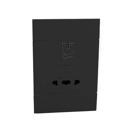 VETi <i>2</i> Shaver Socket 2 x 4 - Charcoal