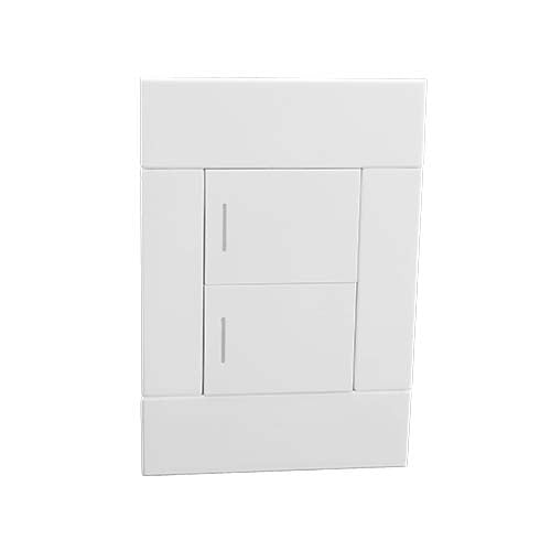 VETi 2 2 Lever 1-Way Light Switch - White