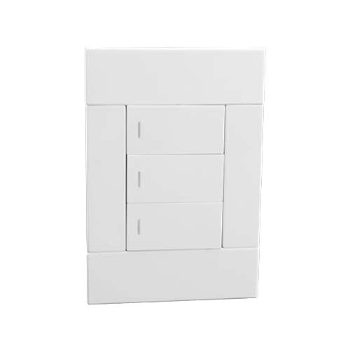 VETi <i>2</i> 3 Lever 1 Way Light Switch - White