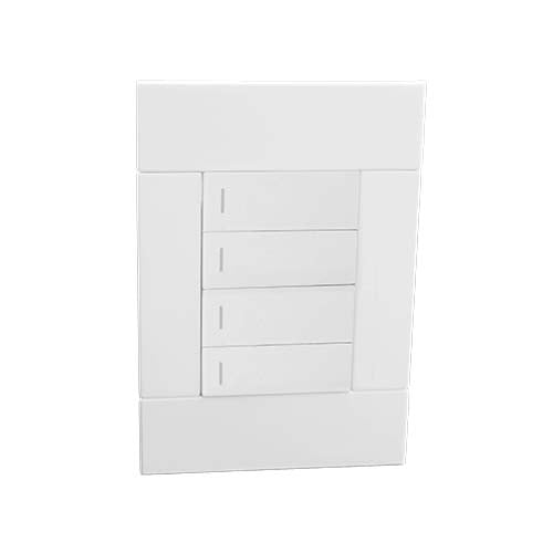 VETi 2 4 Lever 1-Way Light Switch - White