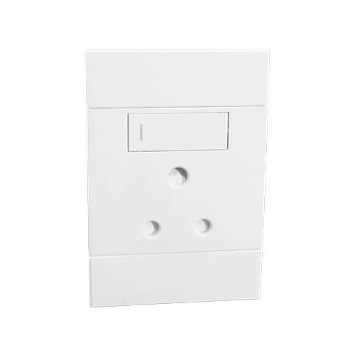 VETi 2 RSA Vertical Socket 2 x 4 - White