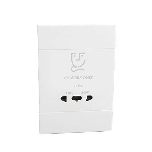 VETi 2 Shaver Socket 2 x 4 - White
