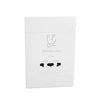 VETi 2 Shaver Socket 2 x 4 - White