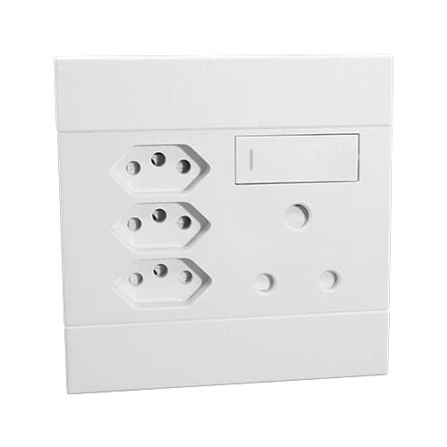 VETi <i>2</i> RSA Slimline Combo Socket 4 x 4 - White