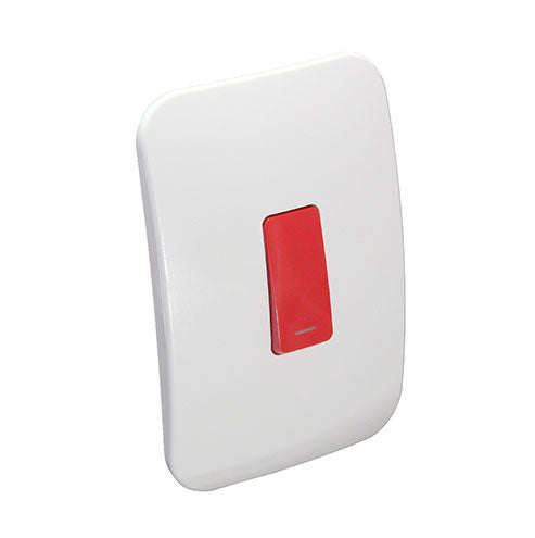 VETi <i>1</i> 1 Lever Dimmer Switch 4 x 2 - Red Module