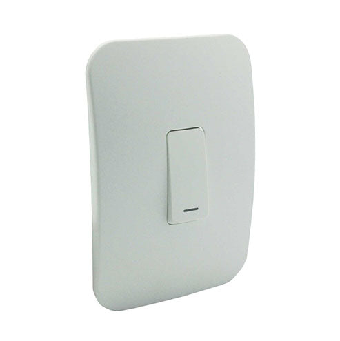 VETi 1 1 Lever 1 Way Light Switch 4x2 - White Module
