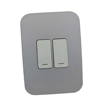 Load image into Gallery viewer, VETi &lt;i&gt;1&lt;/i&gt; 2 Lever 1 Way Light Switch 4 x 2 - White Modules
