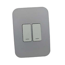 Load image into Gallery viewer, VETi 1 2 Lever 1-Way Light Switch 4 x 2 - White Modules
